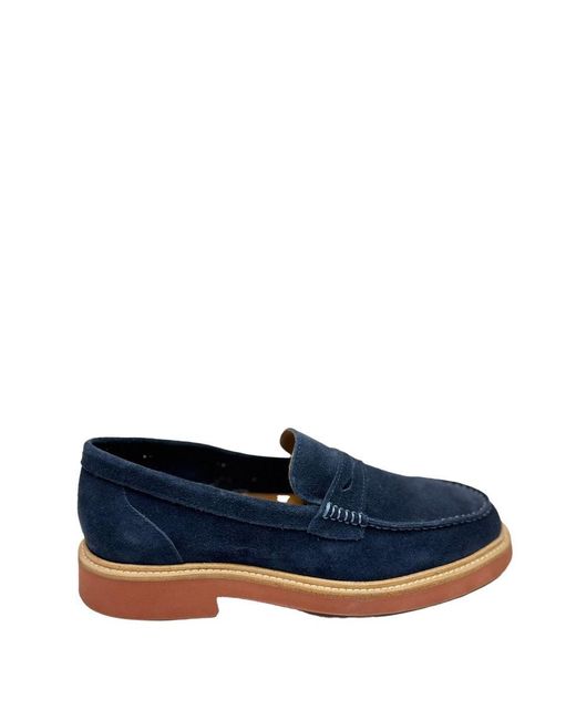 Bekk Blue Suola Mattone Camoscio for men