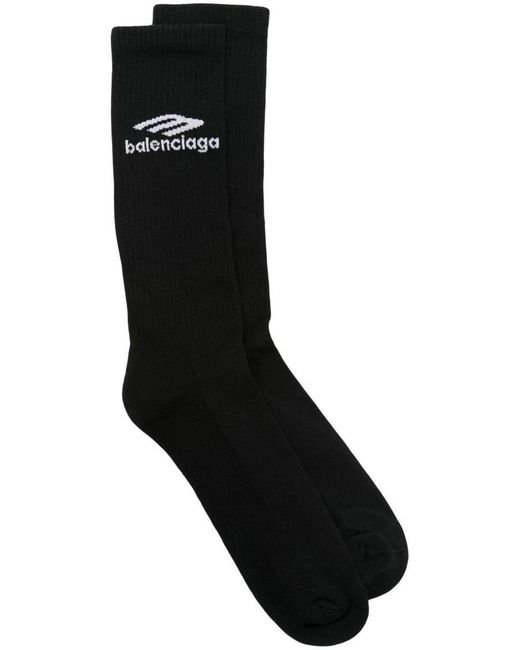 Balenciaga Black "3b Sports Icon" Ski Socks for men