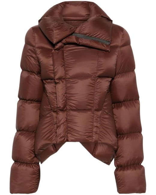 Rick Owens Brown Naska Down Jacket