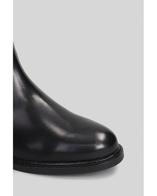 METISSE Black Low Heels Boots