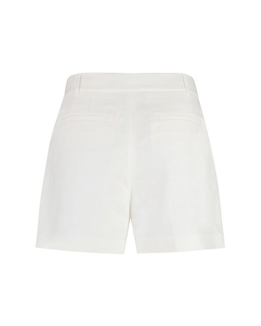 MICHAEL Michael Kors White Linen Bermuda-shorts