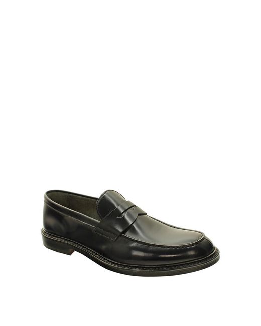 Doucal's Black Moccasin for men