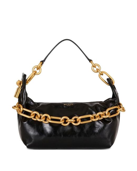 Balmain Black Shoulder Bag 'Sync Medium'