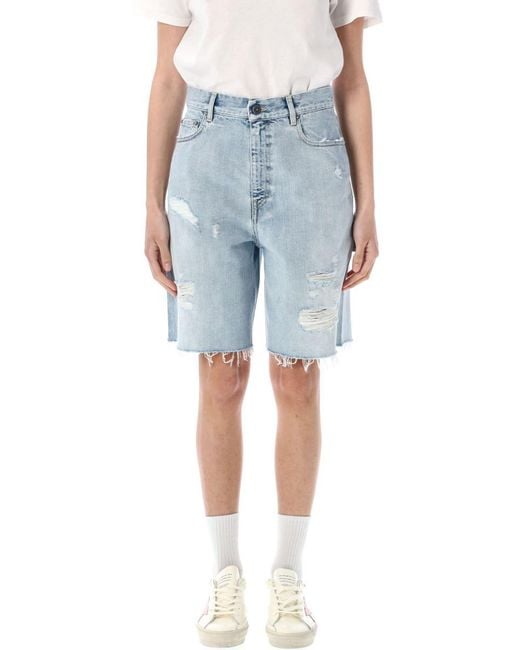 Golden Goose Deluxe Brand Blue Marsha Denim Shorts