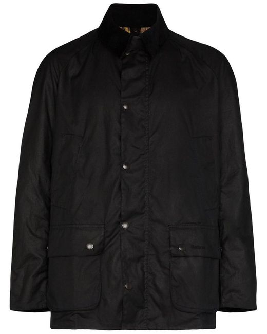 Barbour Black Ashby Wax Jacket Clothing for men