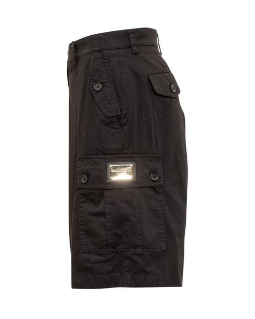 Dolce & Gabbana Black Short Pants for men