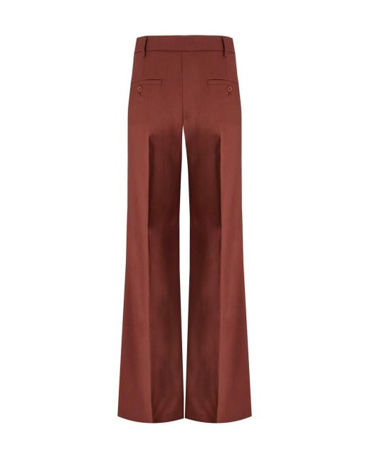 Weekend by Maxmara Sonale Rust Flared Trousers