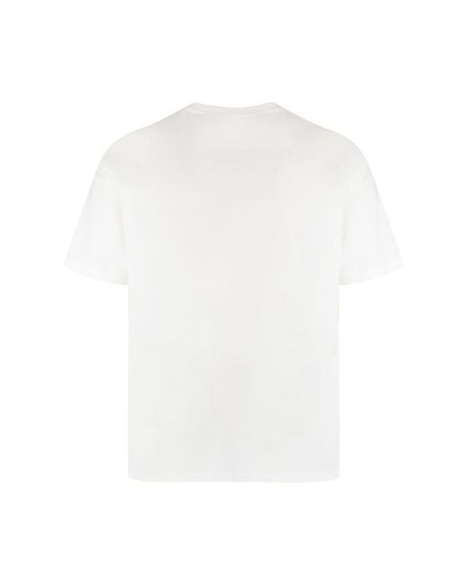 A.P.C. White Kyle Cotton Crew-Neck T-Shirt for men