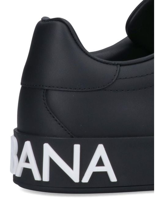 Dolce & Gabbana Black 'portofino' Sneakers for men