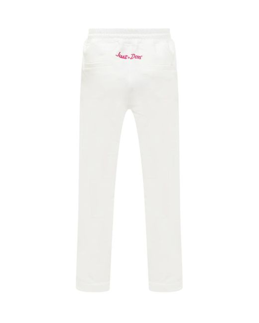 Just Don White Pant With Embroidery for men
