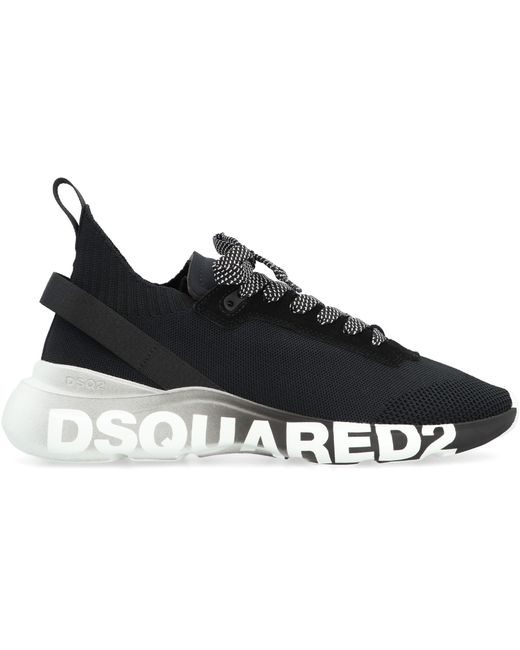 DSquared² Black Fly Low-Top Sneakers for men