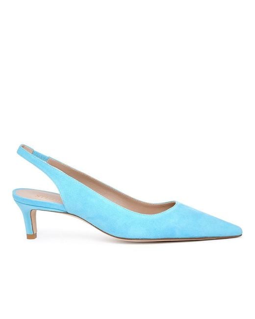 light blue sling backs