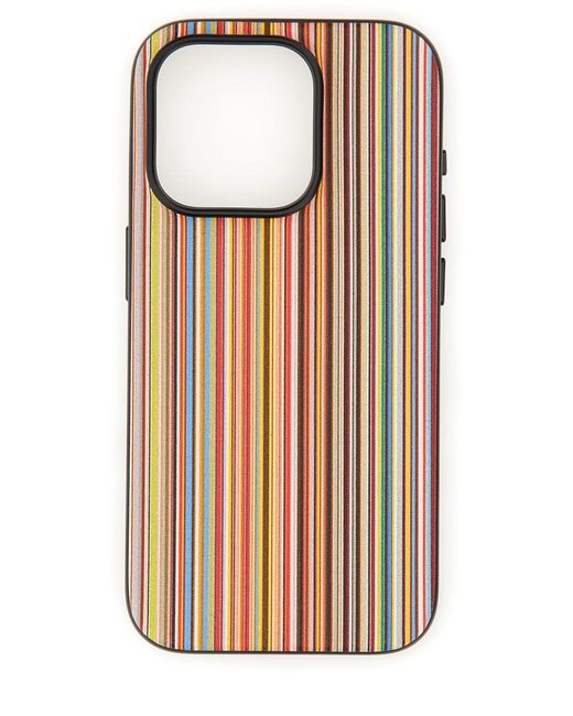 Paul Smith Multicolor Iphone 15 Pro Cover for men