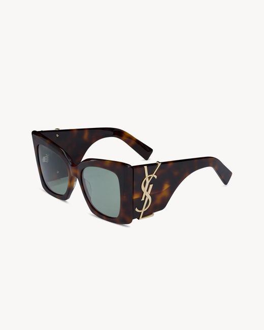 Saint Laurent Black "Sl M119 Blaze" Sunglasses
