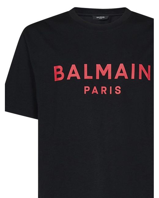 Balmain Black Paris T-Shirt for men