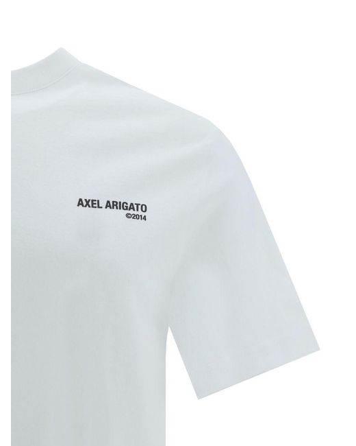 Axel Arigato White 'Legacy' T-Shirti With Logo Lettering Print for men