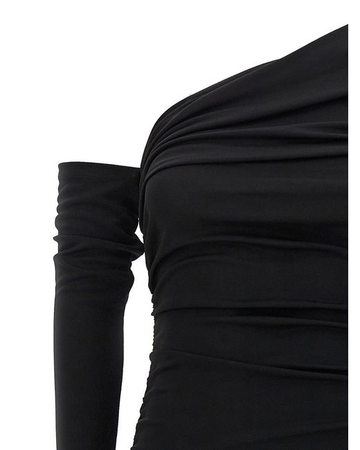 ANDAMANE Black 'olimpia' Midi Dress
