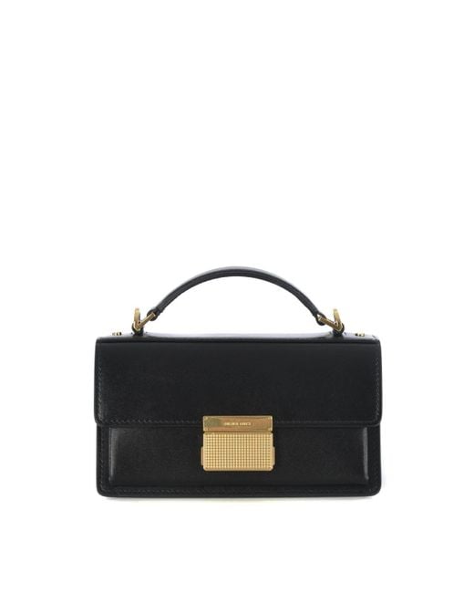 Golden Goose Deluxe Brand Black Venezia Small Palmellato Leather