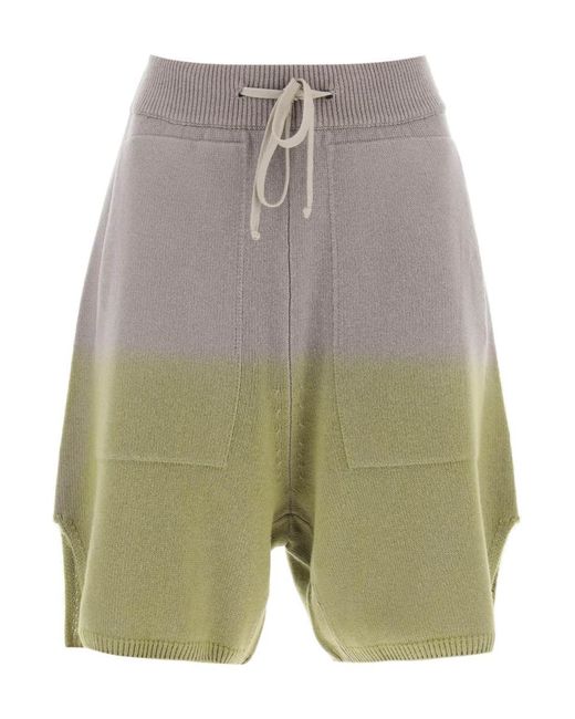 Moncler Gray Loose Fit Cashmere Shorts