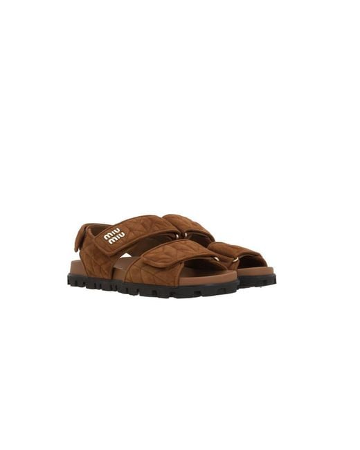 Miu Miu Brown Sandals