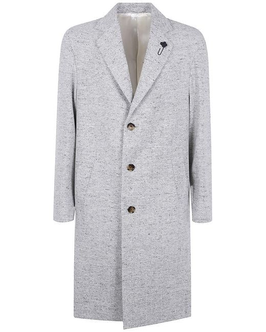Lardini Gray Coat Clothing for men