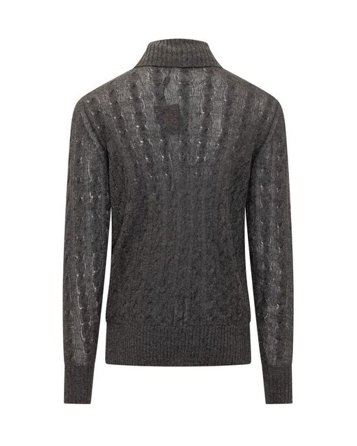 Etro Gray Turtleneck Sweater for men