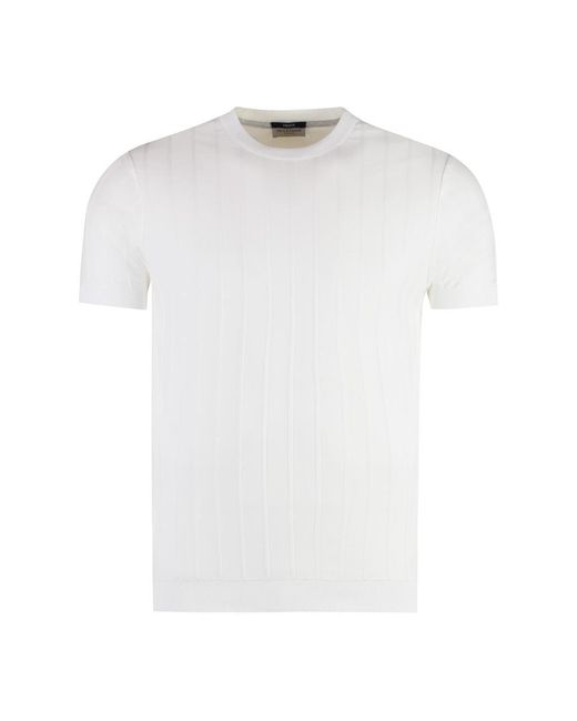 Paul & Shark White Cotton Crew-Neck T-Shirt for men