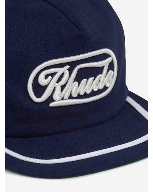 Rhude Blue Patch Cap for men
