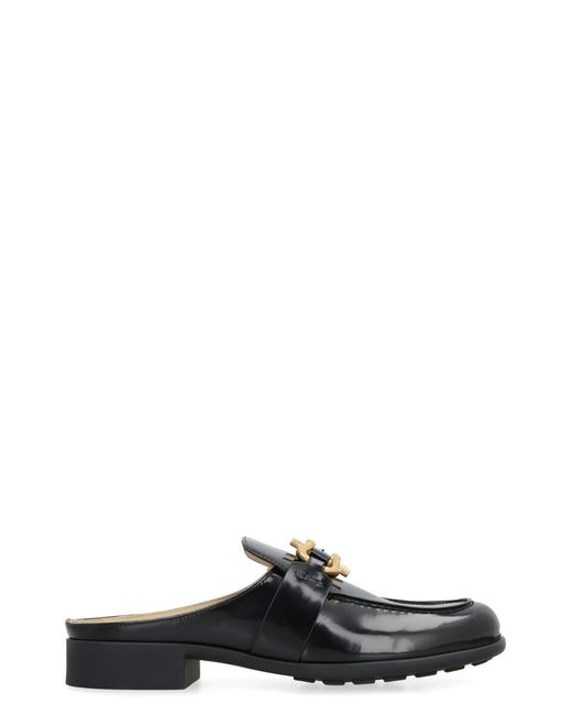 Bottega Veneta Black Monsieur Leather Loafers