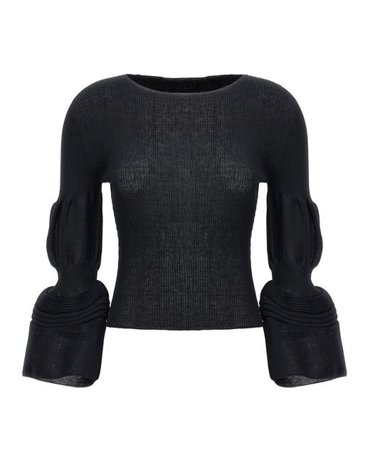 Issey Miyake Black 'assemblage Branch' Top
