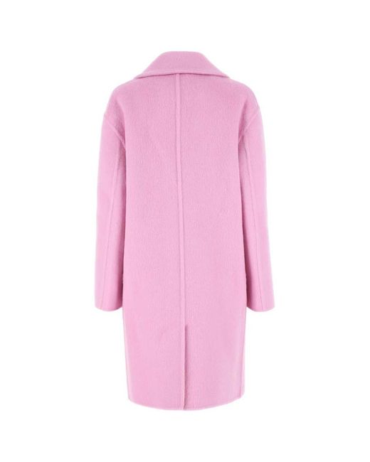 Bottega Veneta Pink Wool Blend Coat