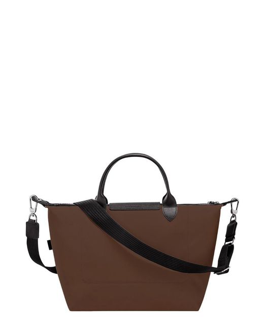 Longchamp Brown 'Le Pliage Energy' Large Handbag With Adjustable And Removable Shoulder Bag And Embossed Logo On The Front