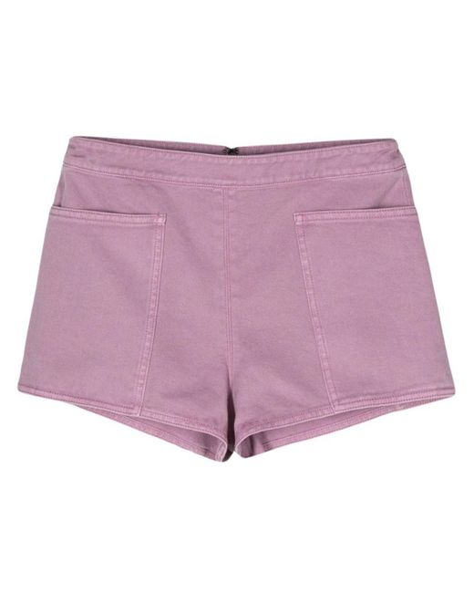 Max Mara Purple Cotton Shorts
