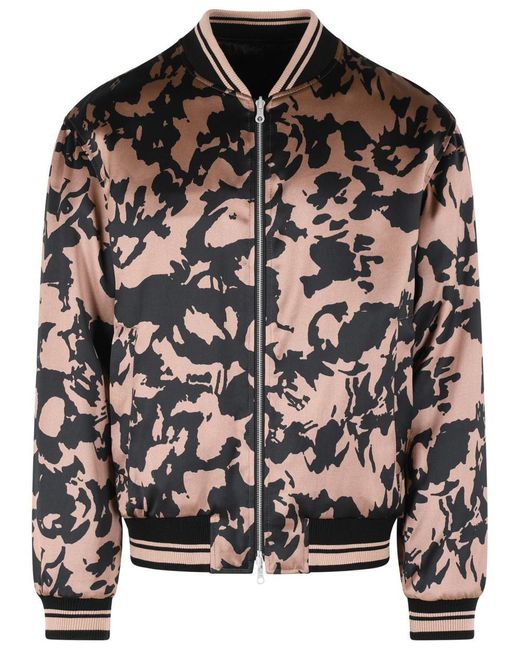 Dries Van Noten Black 'Volker' Reversible Bomber Jacket for men