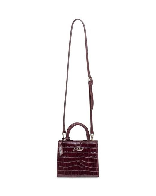 Mc2 Saint Barth Red Bag Shop Bah Mini Crocodile Effect