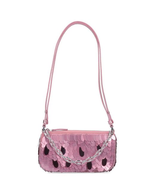 BY FAR Sequin embellished Crossbody Bag in Pink Lyst Canada