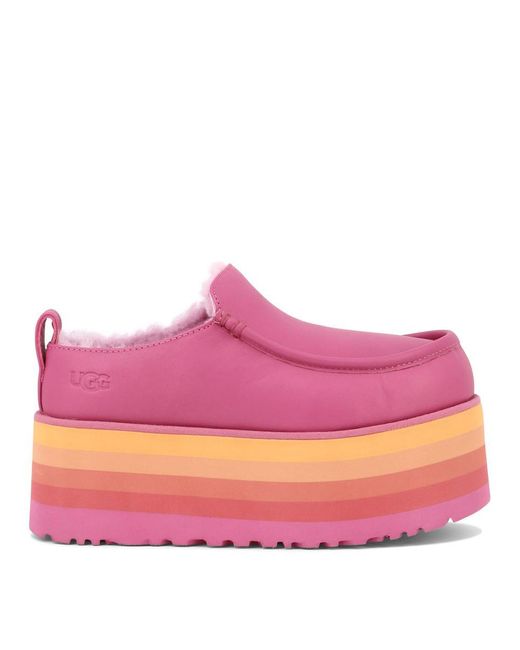 Ugg Pink "Urseen Platform" Slippers
