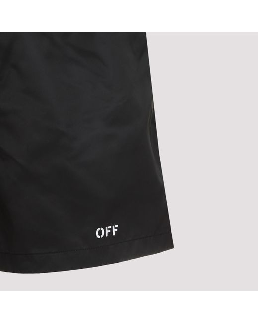 Off-White c/o Virgil Abloh Black Off- Swimwear for men