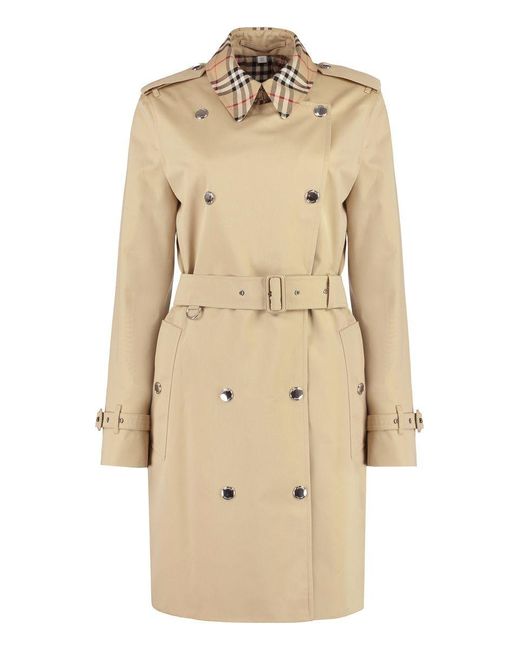 Burberry Natural Cotton Trench Coat