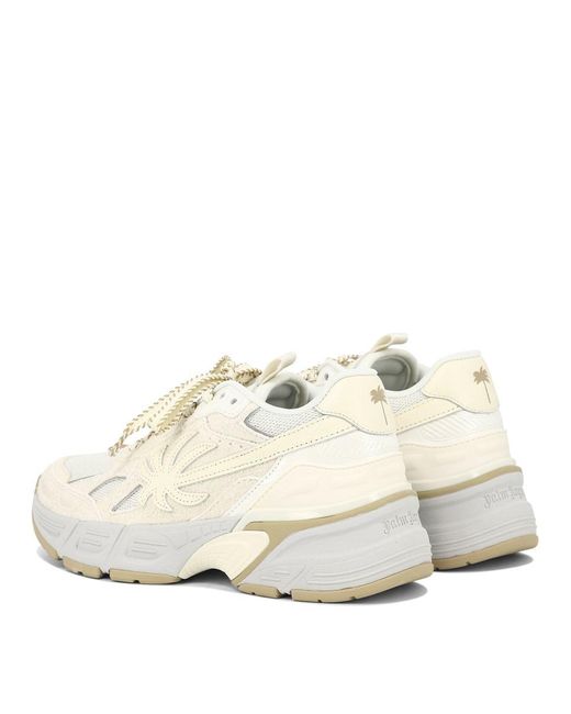 Palm Angels White "Pa 4" Sneakers