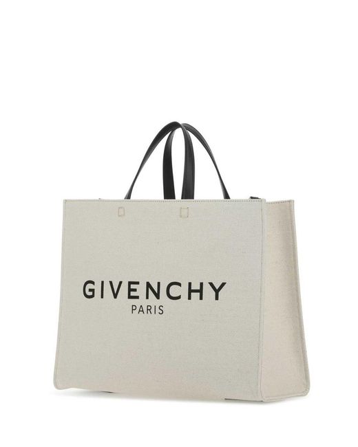 Givenchy White G Medium Tote