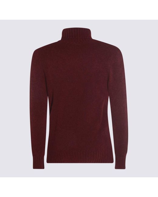 Piacenza 1733 Red Dark Wool Knitwear for men