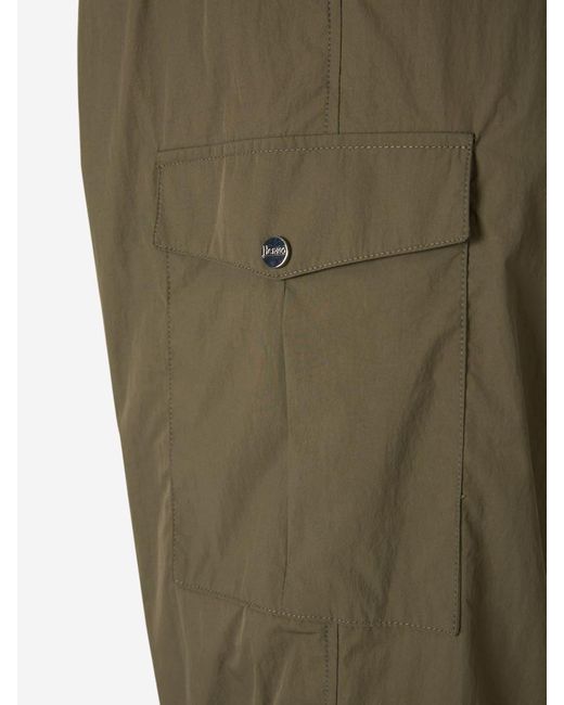 Herno Green Darts Technical Joggers for men