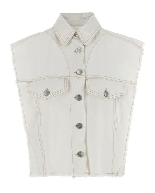 Isabel Marant Women's White 'Tyra' Vest