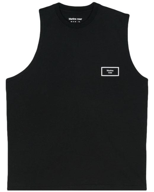 Martine Rose Black Logo Vest for men