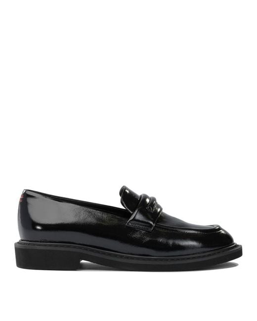 Halmanera Black Glossy Leather Loafers