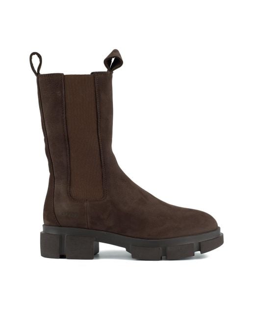 COPENHAGEN Brown Chelsea Boot Nubuck Chocolate