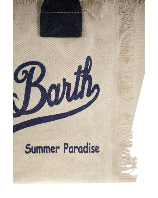 Mc2 Saint Barth Natural Colette - Fringed Canvas Bag
