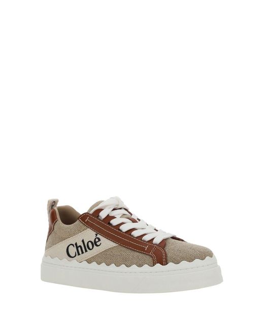 Chloé White 'Lauren' Sneakers