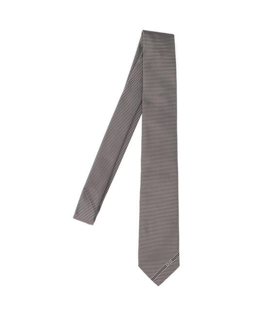 Ferragamo Gray Striped Tie for men
